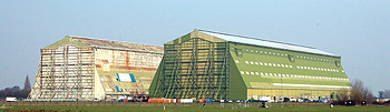 The hangars at RAF Cardington March 2011